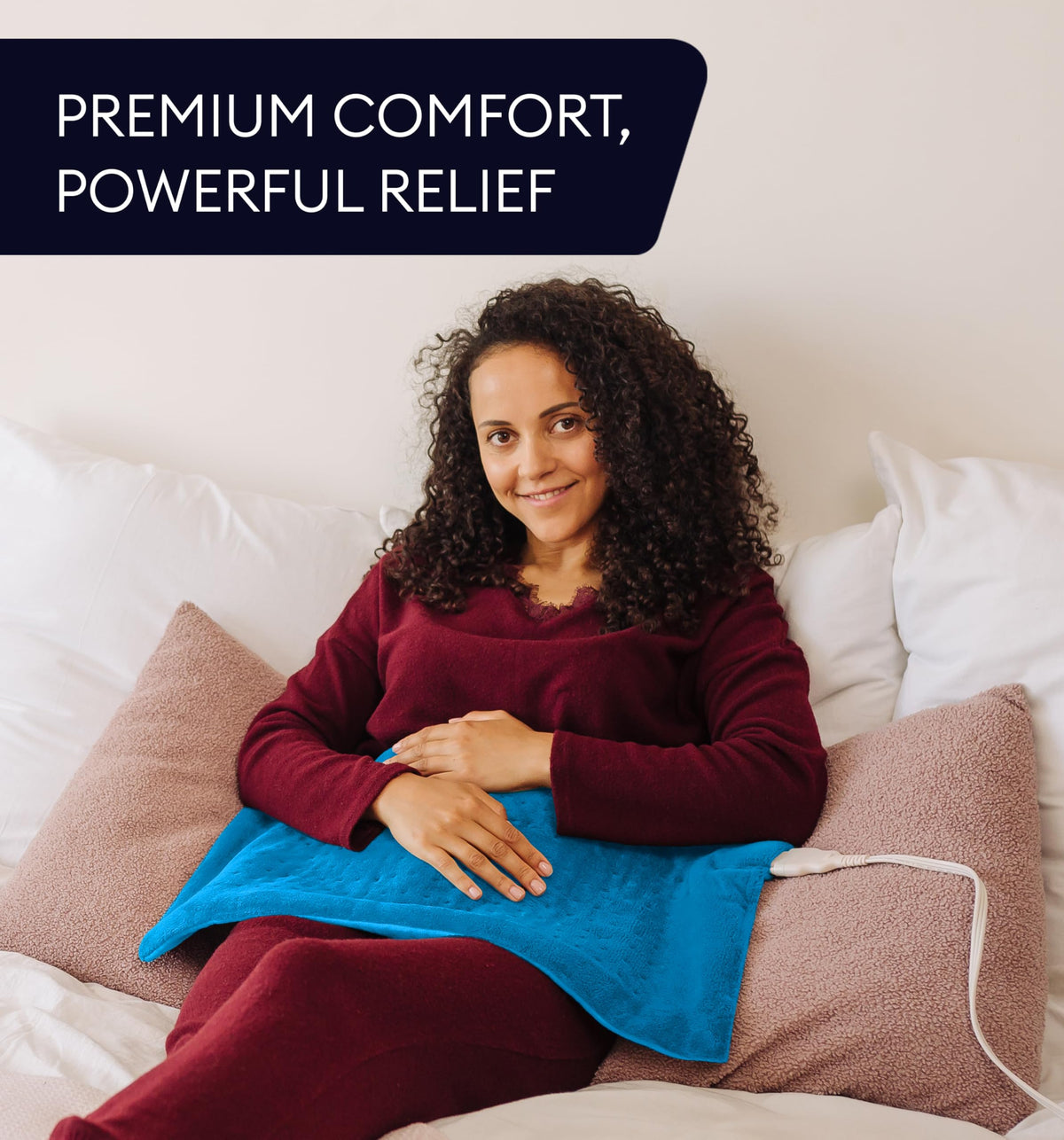 GENIANI soft, durable throw heats efficiently for quick comfort.