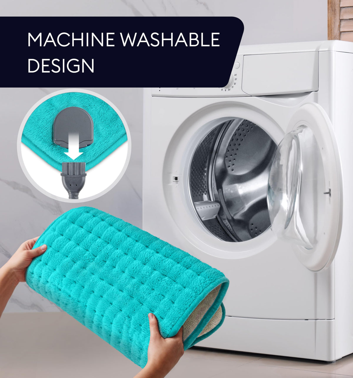 GENIANI machine washable heating pad stays easy to care for