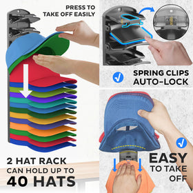 Genicuts two-pack rack installed on closet door for space-saving storage.