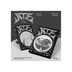 Genie Music Stray Kids ATE Chk Chk edition cover highlighting a collectible display piece.