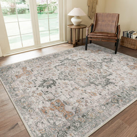 GENIMO 8x10 area rug in living room setting with soft luxury underfoot