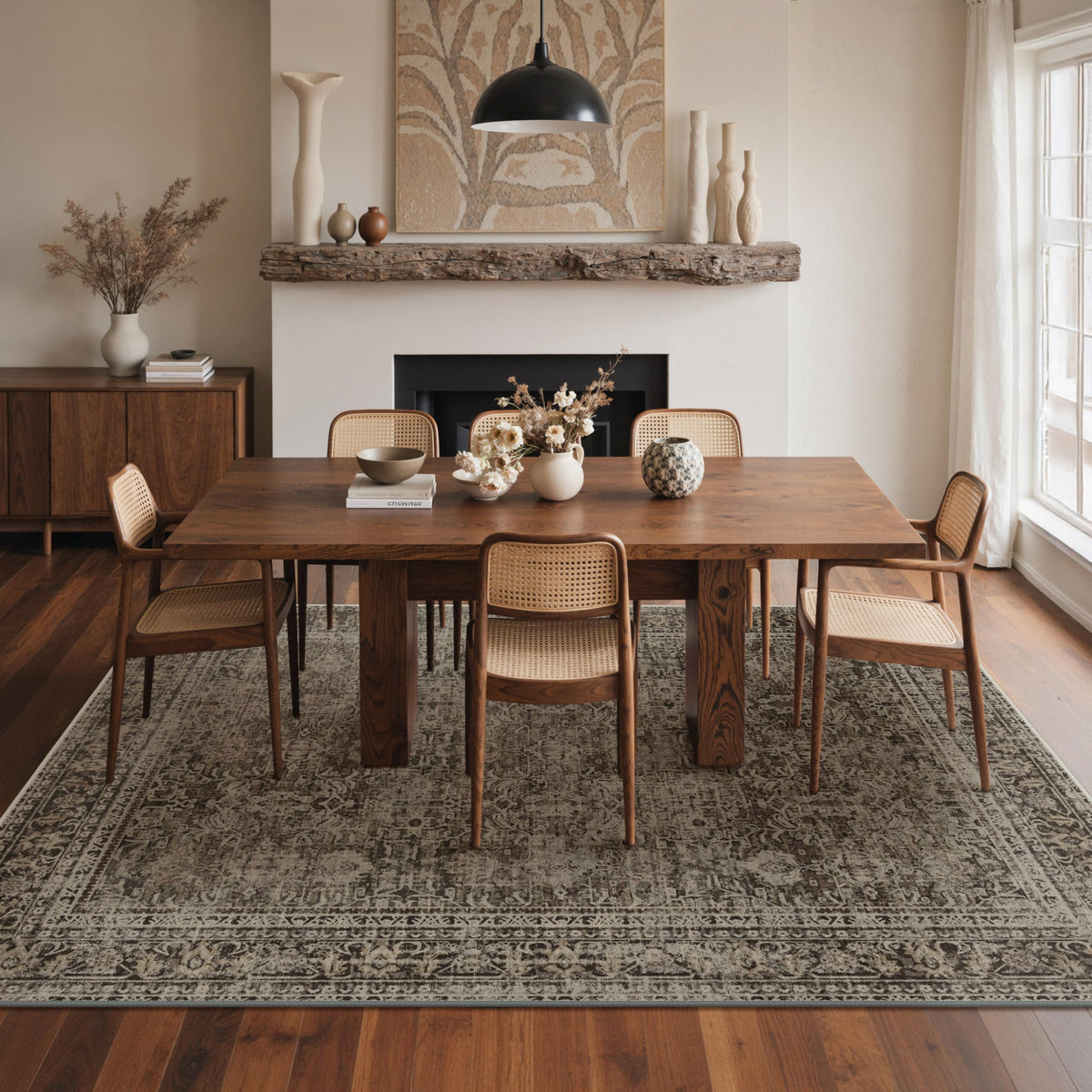 GENIMO machine washable rug for quick refresh and easy cleaning