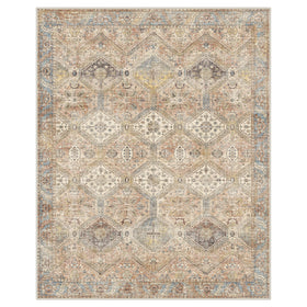 GENIMO 8x10 rug non-slip backing keeps it in place on floors.