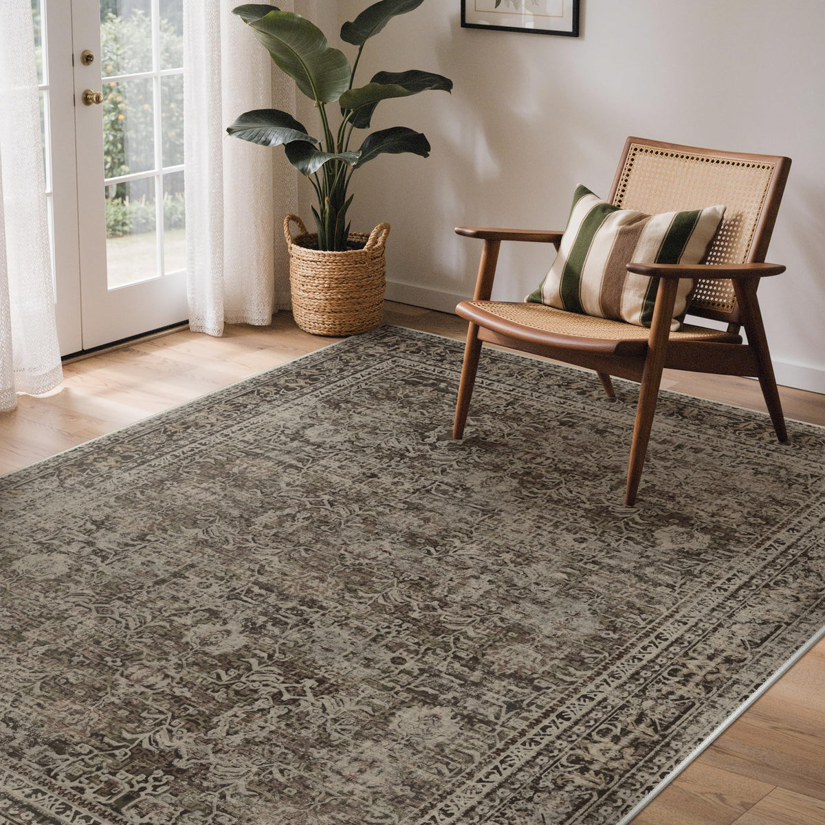 GENIMO ultra-thin rug design fits under furniture and doors with ease