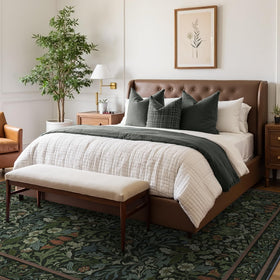 GENIMO non-slip backing keeps the rug in place on smooth floors