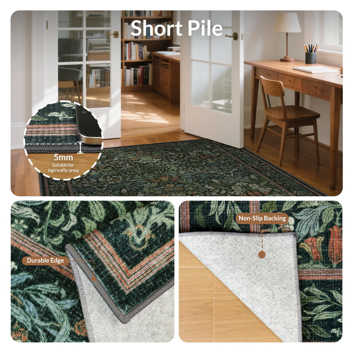 GENIMO soft-pile close-up reveals a plush, cozy feel underfoot