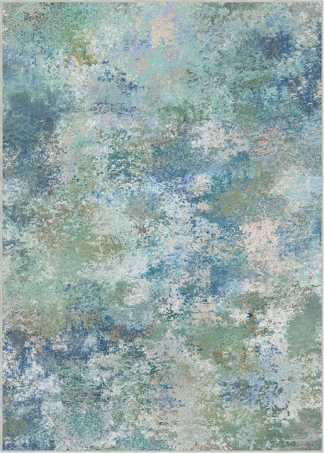 GENIMO abstract rug resists curling and snagging in daily use