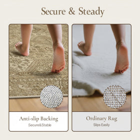 GENIMO machine-washable rug simplifies cleaning routines.