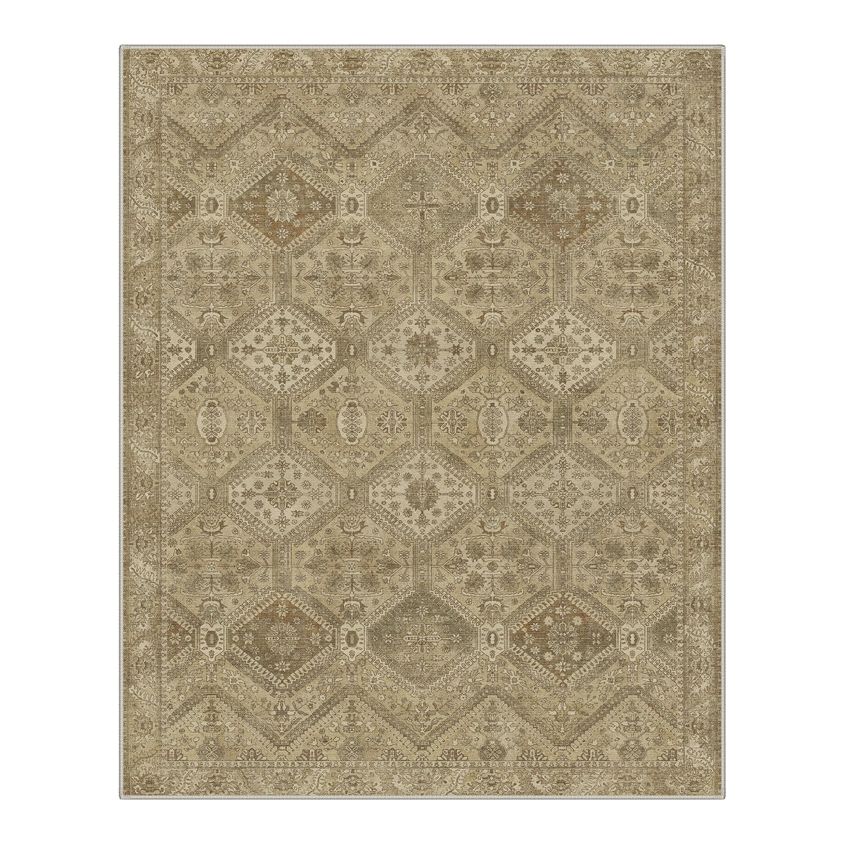 GENIMO non-slip backing keeps rug steady on floors.