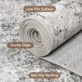 GENIMO soft floral pattern rug creates calm ambience in living rooms