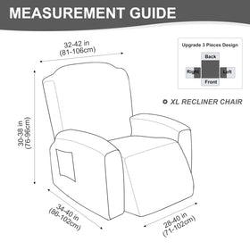 Genina Gennia waterproof recliner cover wrinkle-resistant fabric for daily use.