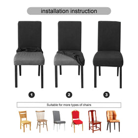 Genina chair cover is machine washable for quick maintenance