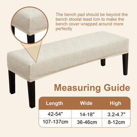 Genina removable rectangular bench cover for simple cleaning and storage