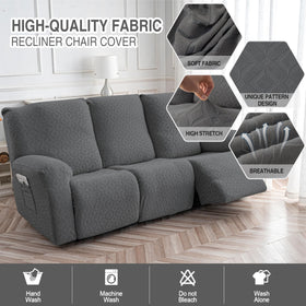 Genina recliner cover side pocket keeps remotes organized
