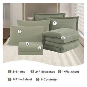 Geniospin pillowcases 20x40 sage green pair for a soft, hotel-like feel