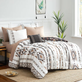 Geniospin queen comforter set front view with soft fabric for cozy sleep