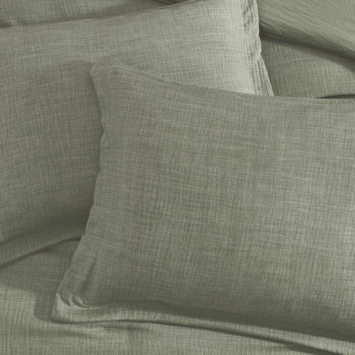 Geniospin shams 20x36 sage green complement a modern bedroom style