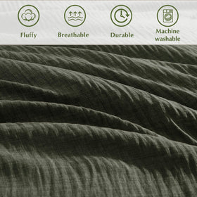 Geniospin vacuum-packed bedding set ready to fluff.