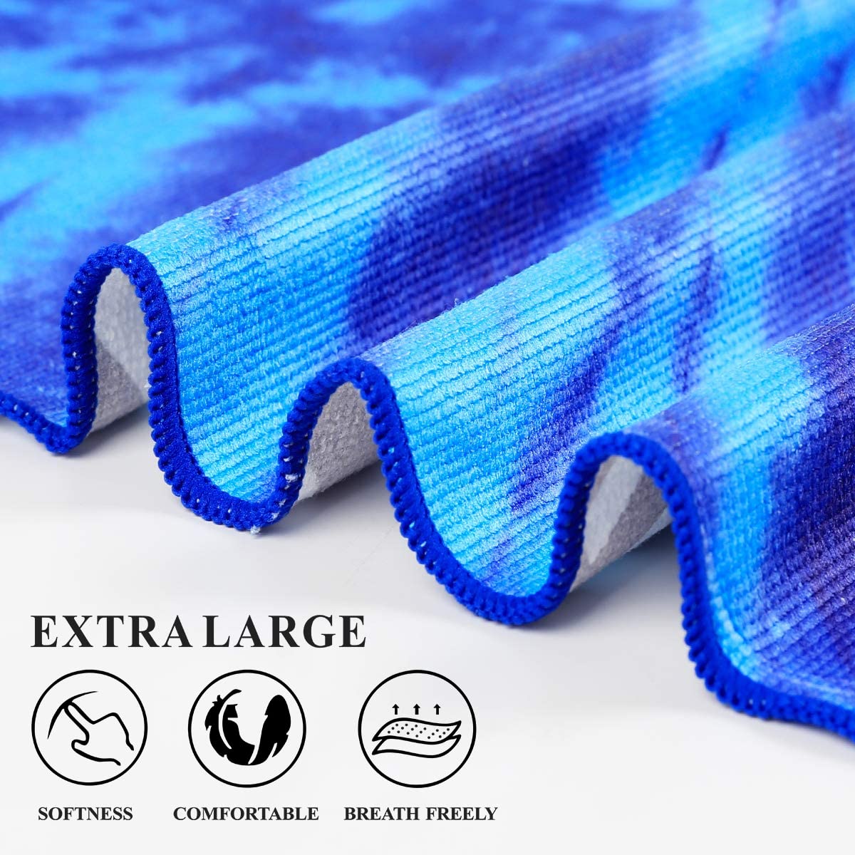 Genovega 2-pack oversized towel set, ideal for beach trips and travel