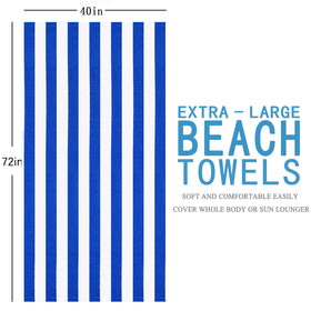 Genovega 6-pack towels offer generous beach coverage