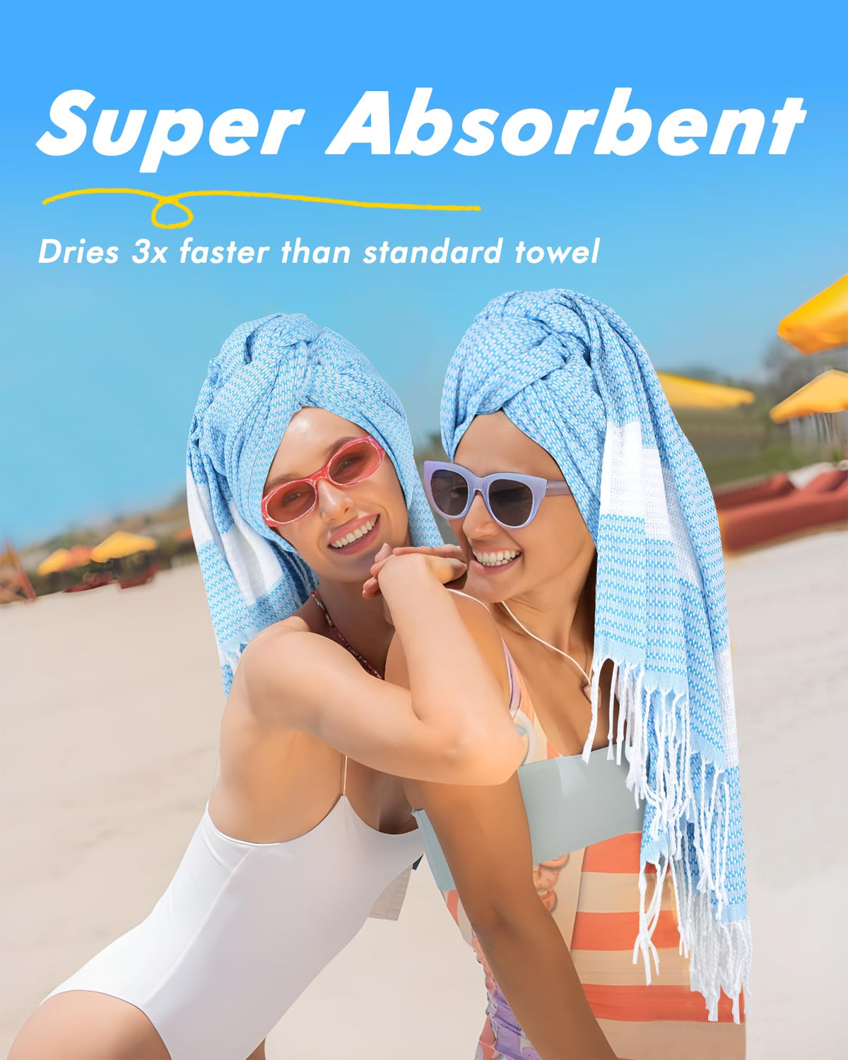 Genovega multi-use towel doubles as yoga mat or picnic blanket.