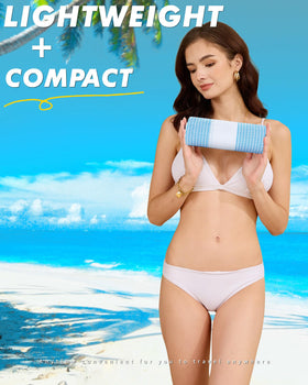 Genovega multifunctional towel doubles as a yoga mat and picnic blanket.
