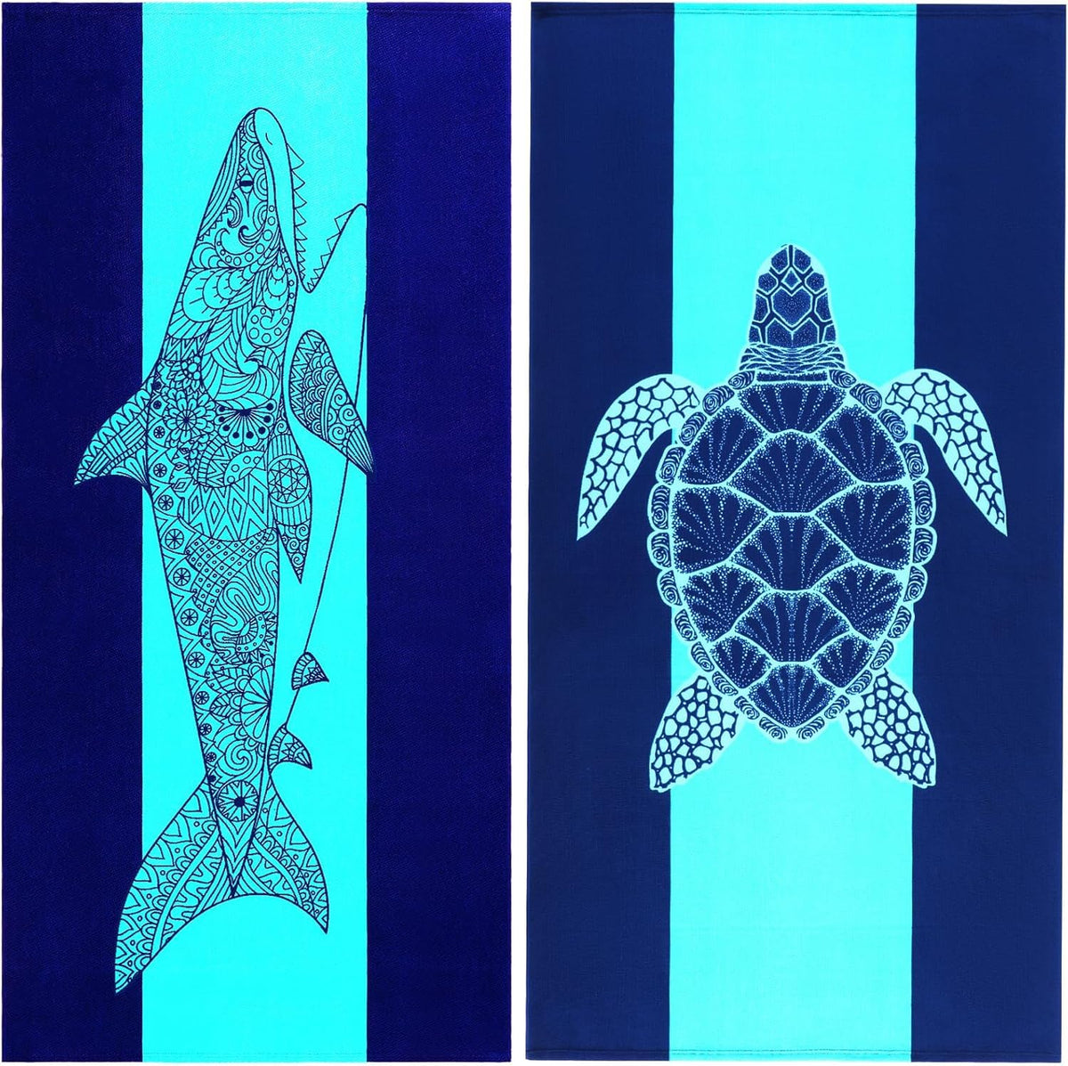 Genovega oversized beach towel 72x36 covers your body for lounging.
