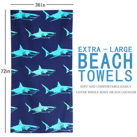 Genovega towel draped over a chair for full-coverage lounging