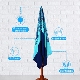 Genovega soft microfiber towel texture feels plush after swimming.