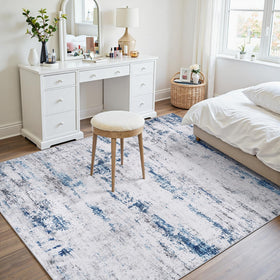 Gent drizz home office rug to create a calm workspace backdrop.