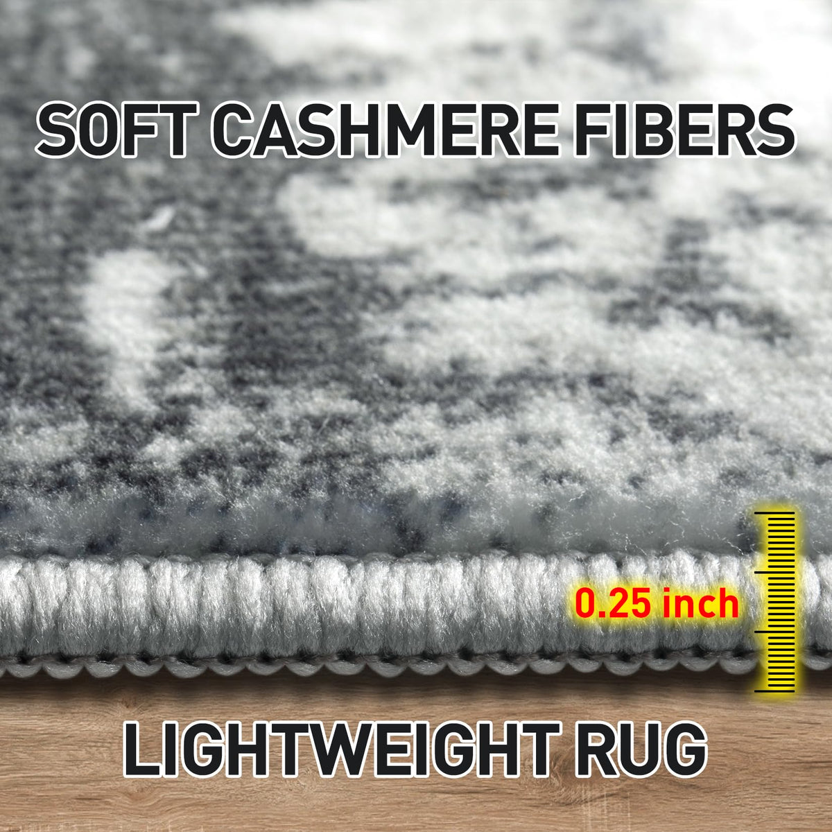 Gent drizz kid-friendly rug resists shedding and cleans easily.