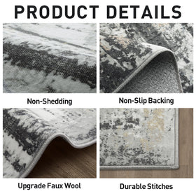 Gent drizz modern abstract design adds contemporary flair to any room.