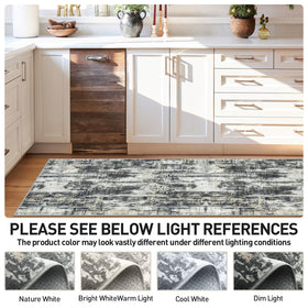 Gent drizz versatile runner for entryways, kitchens, and bedrooms.
