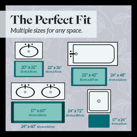Genteele memory foam bath mat makes a thoughtful gift for any bathroom.