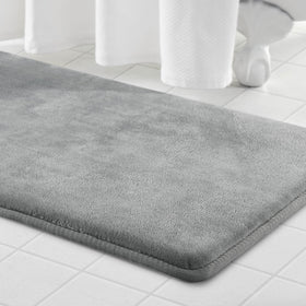 Genteele memory foam bath mat complements diverse decors with versatile color options.