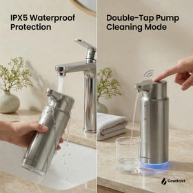 GentleJet CrystalJet self-cleaning cycle reduces clogging over time
