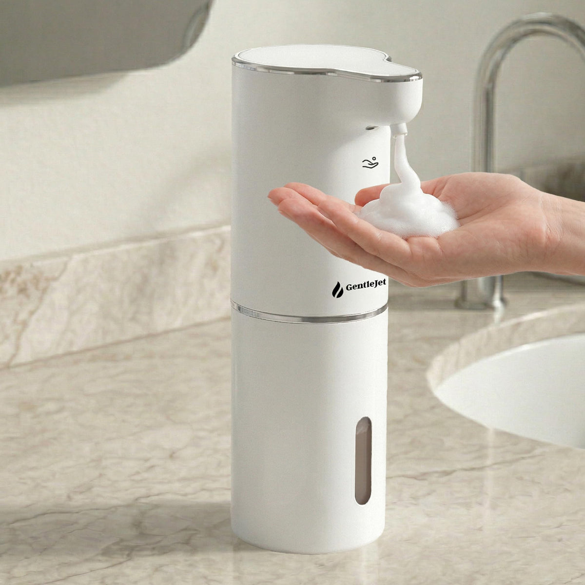 GentleJet JetFoam sensor activates touchless foam for safe handwashing