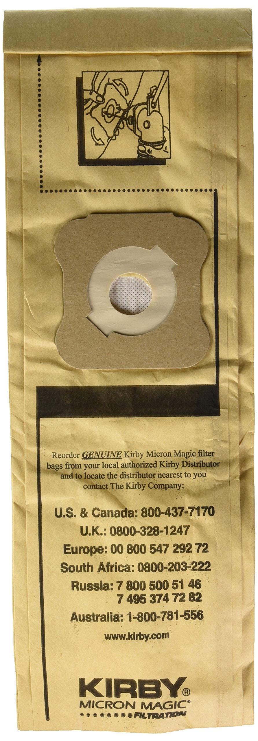 Genuine Kirby Micron Magic bag for G4 and G5 models traps fine dust and extends bag life