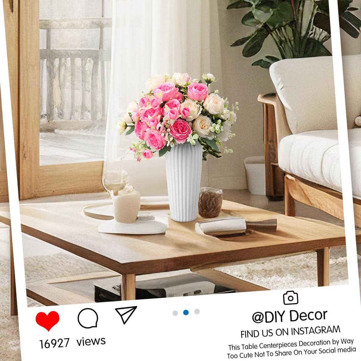 Geosar champagne faux peonies bouquet with soft petals for displays