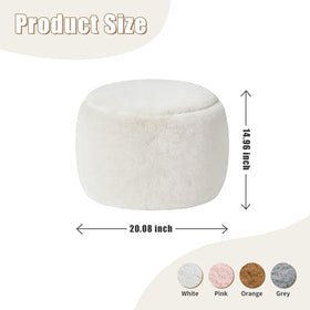 Gericco foam-filled pouf offers versatile seating for dorms and nurseries.