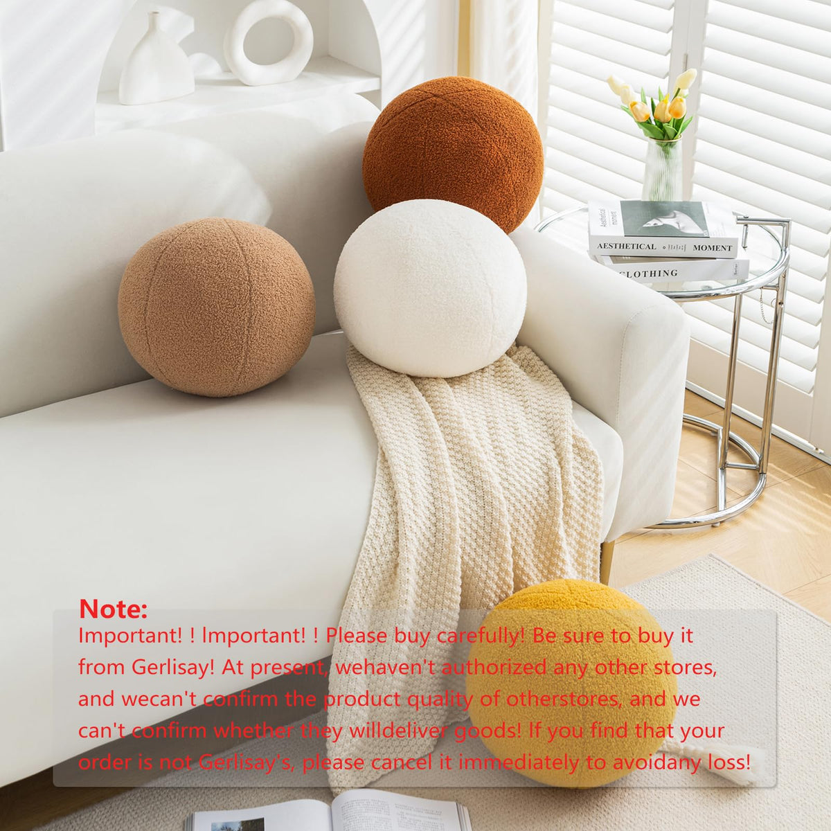 Gerlisay boucle texture detail highlighting durable, skin-friendly fill that maintains shape