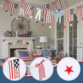 Gersoniel banner is easy to hang with rings for quick decorating.