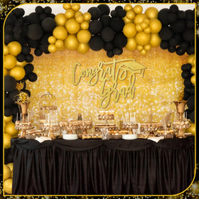 Gersoniel grad photo prop doubles as versatile backdrop for events.