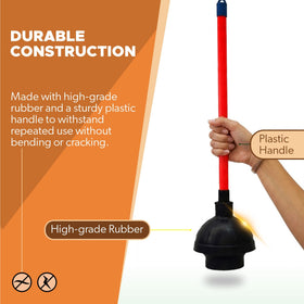 Get Bats Out versatile plunger doubles as a drain plunger for sinks