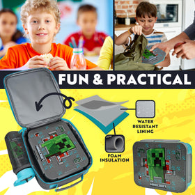 Get Trend Minecraft water bottle for convenient hydration at school or on trips.