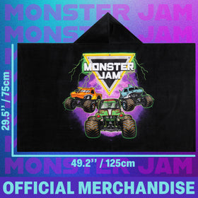 Get Trend Monster Jam beach towel wraps kids after swimming for cozy dry time.