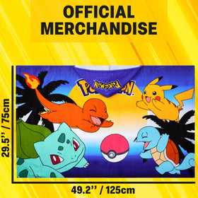 Get Trend Pokemon hooded towel corner pockets for convenient storage and hands-free wear.