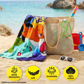Get Trend Pokemon hooded towel with Squirtle for splash-friendly drying and cozy wrap.