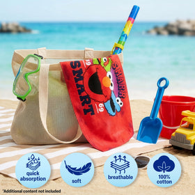 Get Trend Sesame Street hooded towel with Oscar the Grouch for playful bath time