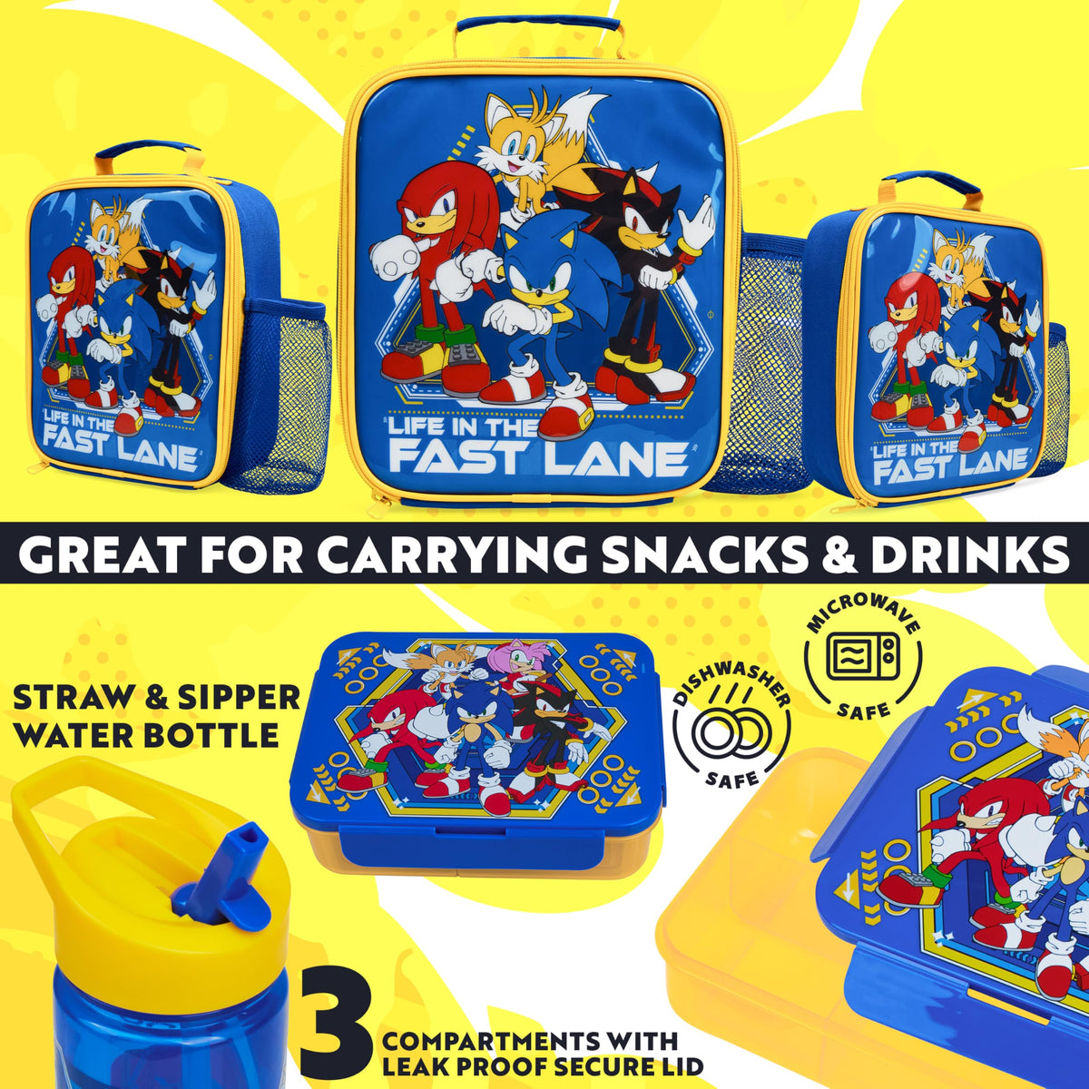 Get Trend Sonic bento box with compartments for organized lunches.